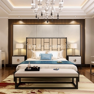 新中式床組合--8225